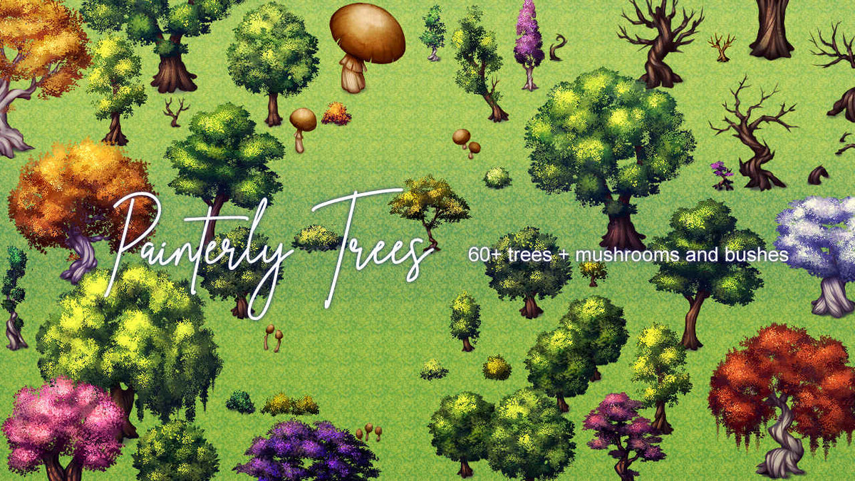Painterly Trees Asset Pack – KOMODO Plaza (US)