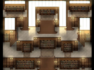 KR Dark Academia Library Tileset