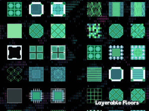 KR Cruising the Circuits Digital World Tileset