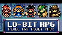 Load image into Gallery viewer, Lo-Bit RPG Pixel Art Asset Pack
