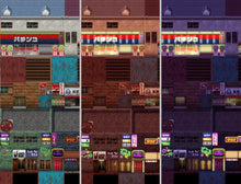 Load image into Gallery viewer, SERIALGAMES Living Good City Tileset - 80&#39;s Scene SET
