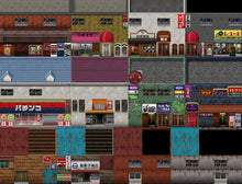 Load image into Gallery viewer, SERIALGAMES Living Good City Tileset - 80&#39;s Scene SET
