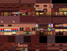 Load image into Gallery viewer, SERIALGAMES Living Good City Tileset - 80&#39;s Scene SET
