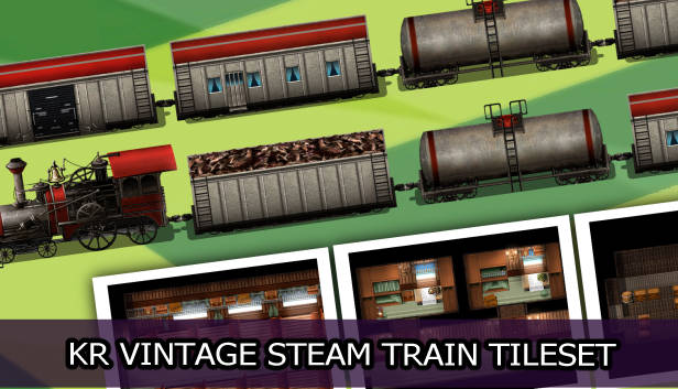 KR Vintage Steam Train Tileset