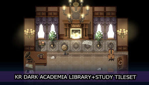 KR Dark Academia Library Tileset