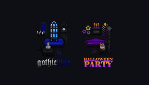 Gothic Blue Halloween Party