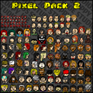 Pixel Pack 2 Characters - Faces - Sideview Enemies