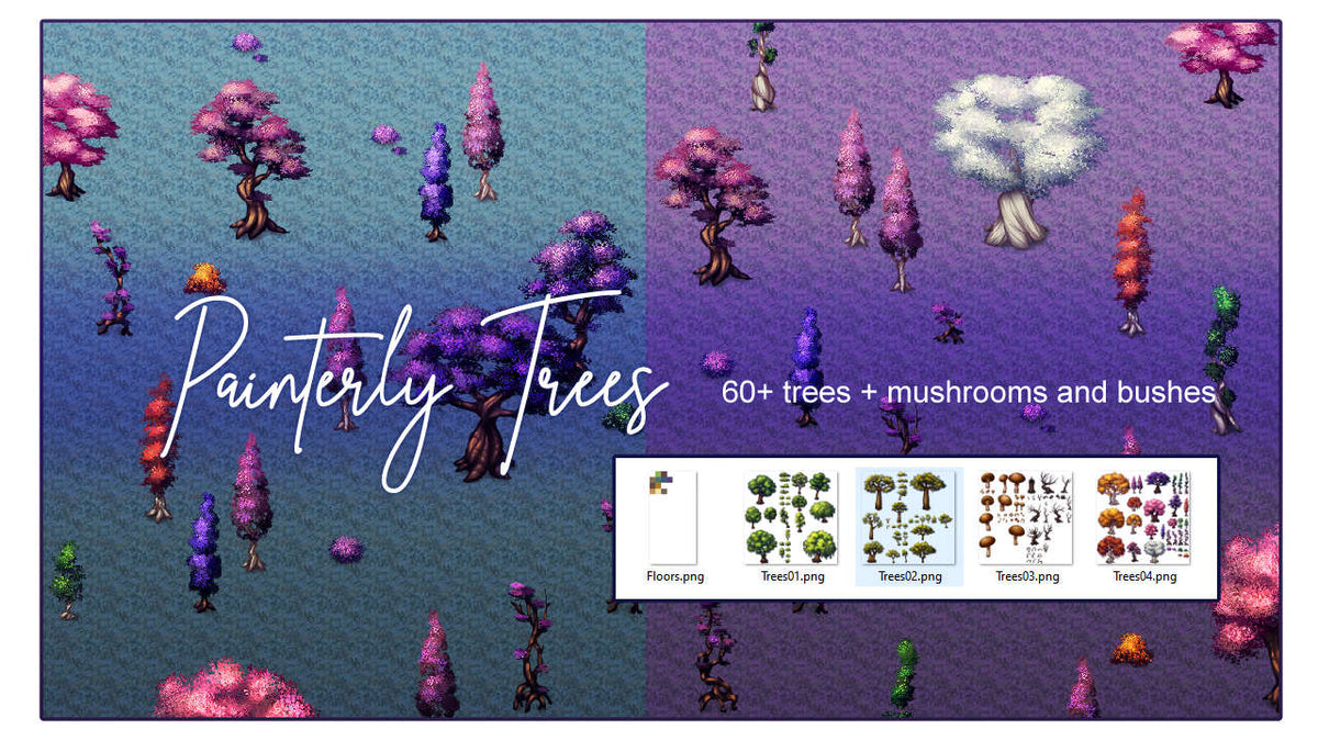 Painterly Trees Asset Pack – KOMODO Plaza (US)