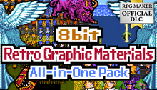 Load image into Gallery viewer, 8bit Retro Graphic Materials All-in-One Pack
