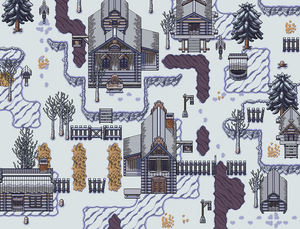 Legends of Russia - Winter Village Tiles