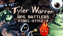 Load image into Gallery viewer, Tyler Warren RPG Battlers Pixel-Style 2