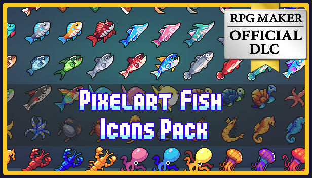 Pixelart Fish Icons Pack