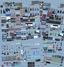 Load image into Gallery viewer, Winlu Cyberpunk Tileset - Interior
