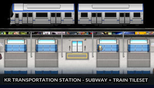 KR Transportation Station - Subway and Train Tileset