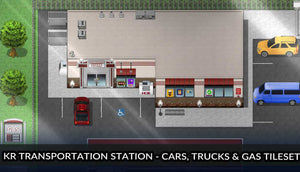 KR Transportation Station - Cars Trucks and Gas Tileset