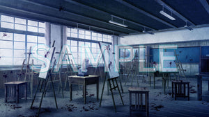 Minikle's Background CG Material Collection Abandoned School Horror part01 A