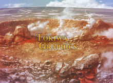 Load image into Gallery viewer, TOKIWA GRAPHICS Battle BG No.6 Volcano/Deep Forest